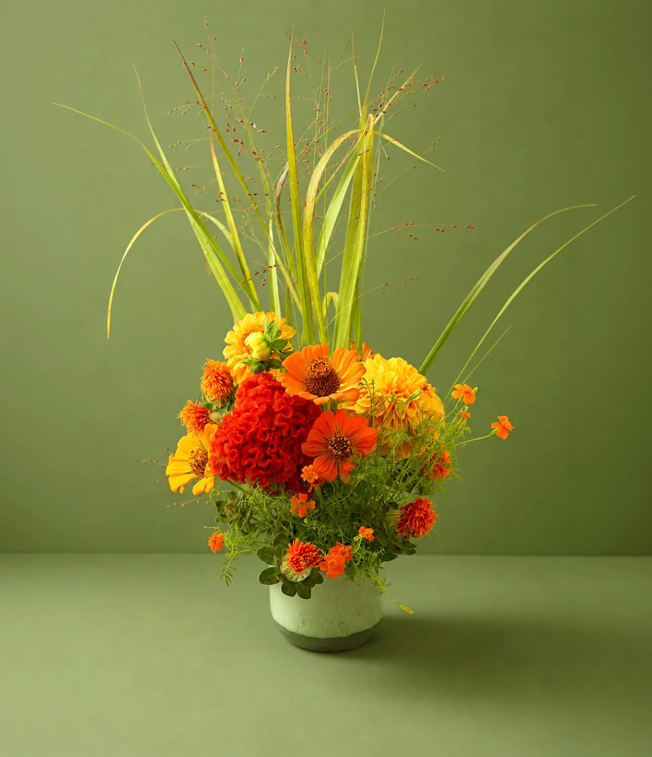 Soft seasonal flower bouquet