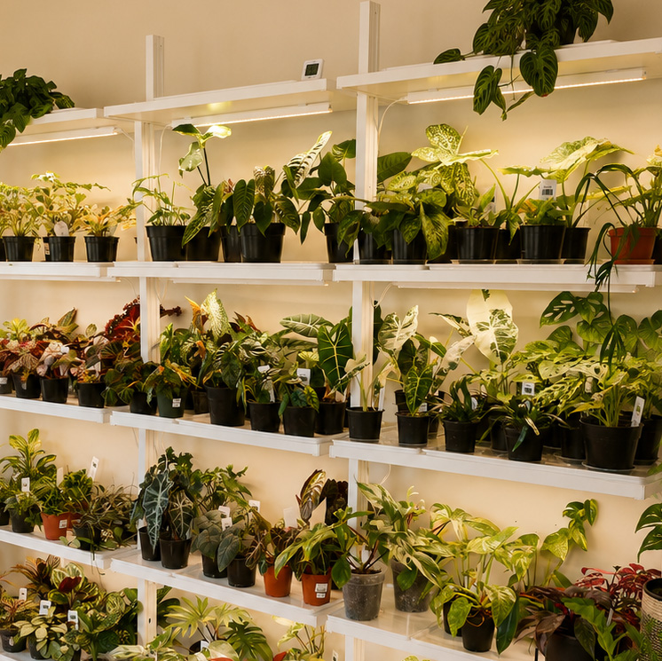 Plants on display